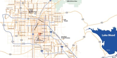 Mapa de Las Vegas