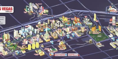 Vegas camiñando mapa
