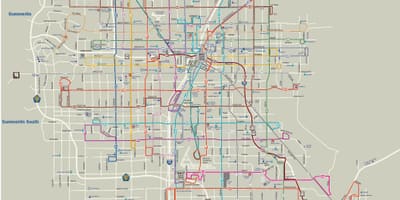 Las Vegas transporte mapa